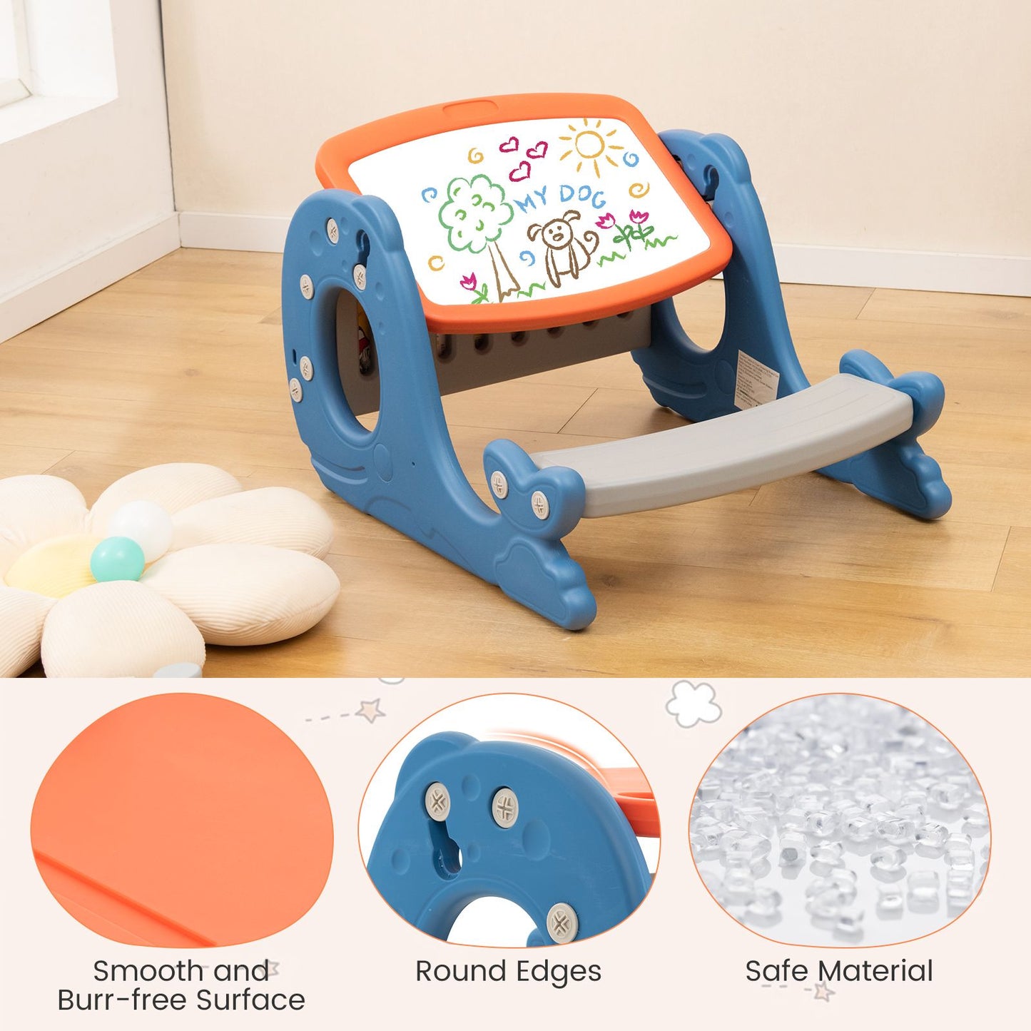 Multi-Functional Convertible Kids Activity Table Set
