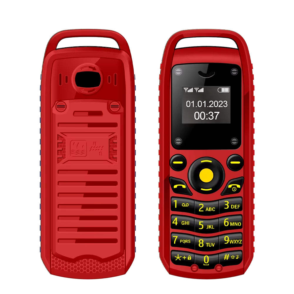 B25 Button Mini Mobile Phone 2 SIM Standby Bluetooth Dialing Surround Wear Blacklist Smallest Backup Cellphones for Sports