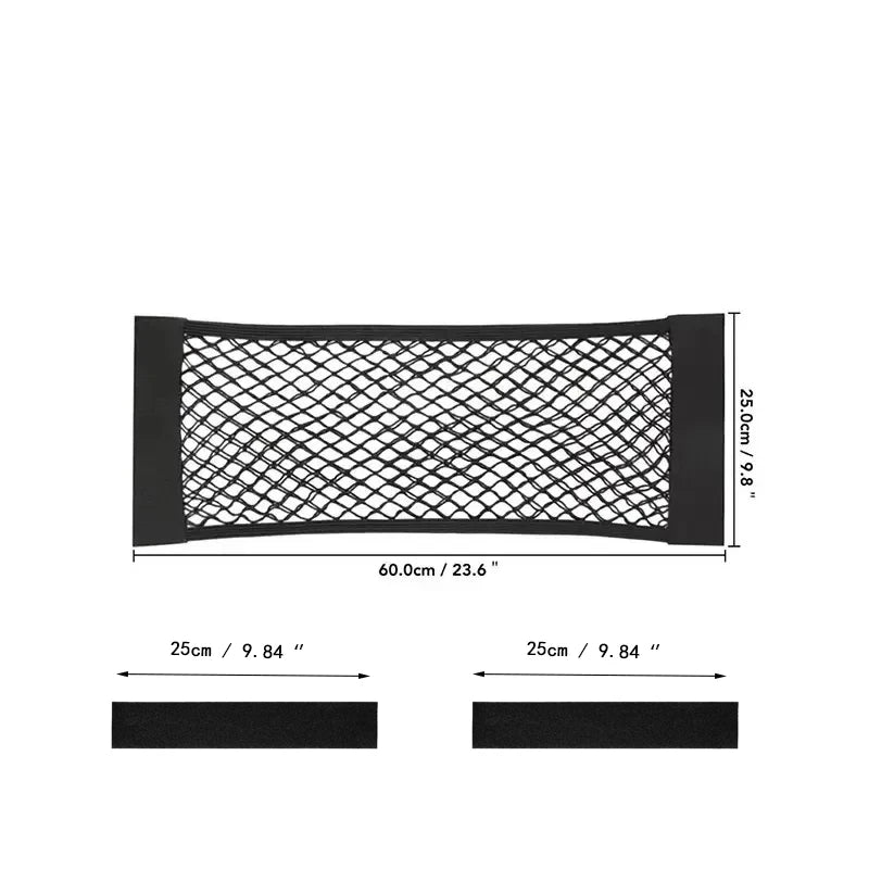 Car Storage Mesh Bag Stretchable RV Storage Net Wall Sticker Storage Bag Suitable for Car Trunk Storage and Home Storage