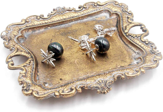 Dish Vintage Gold with Jewellery Box Organiser