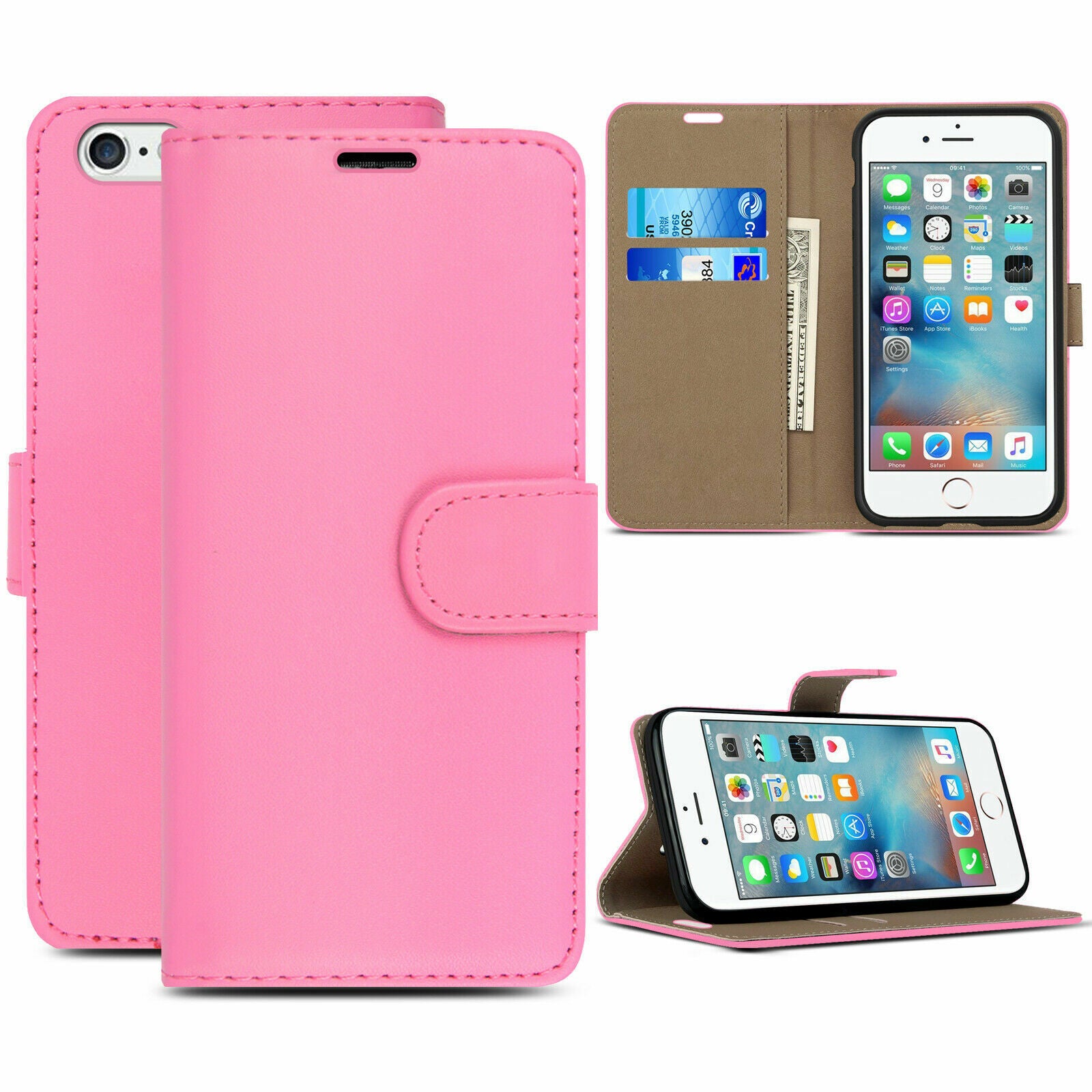 Case for Iphone 16 Pro Max 15 14 13 12 11 X XR Flip Leather Wallet Phone Cover