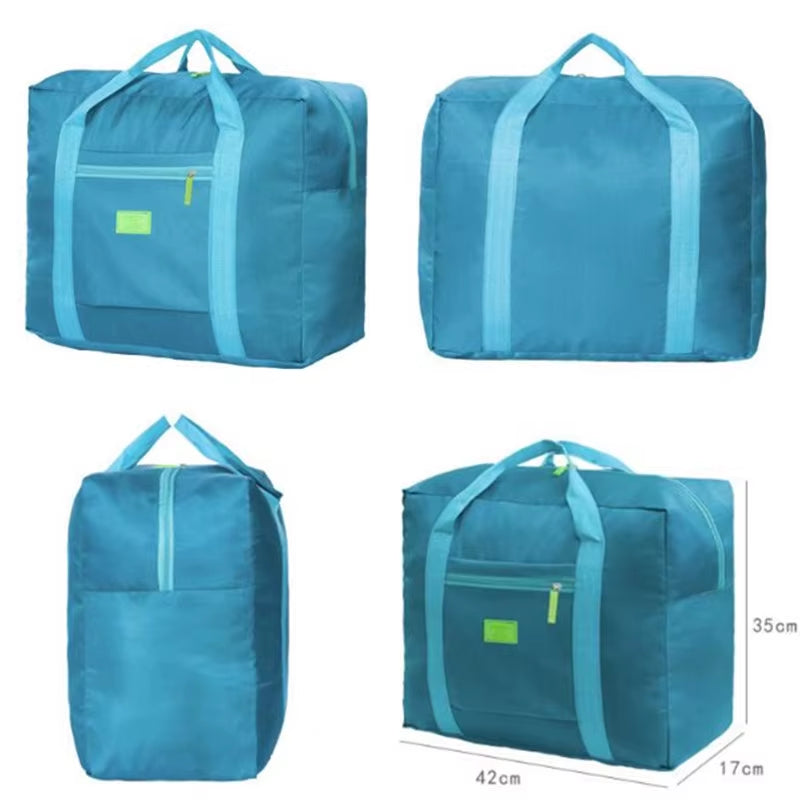 Portable Multi-Function Bag Folding Travel Bags Nylon Waterproof Bag Large Capacity Hand Luggage Business Trip Traveling Bags