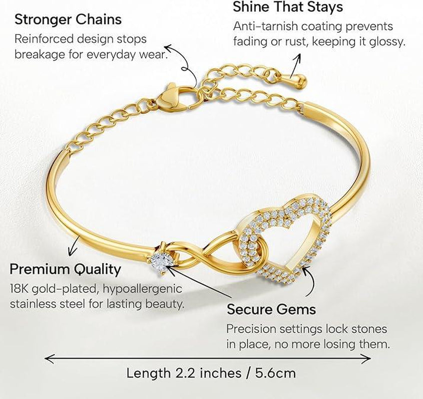 To My Daughter Forever Connected Bracelet, Symbol of Strength and Eternal Love, Adjustable Inspirational Keepsake for Birthday, Graduation or Away from Home