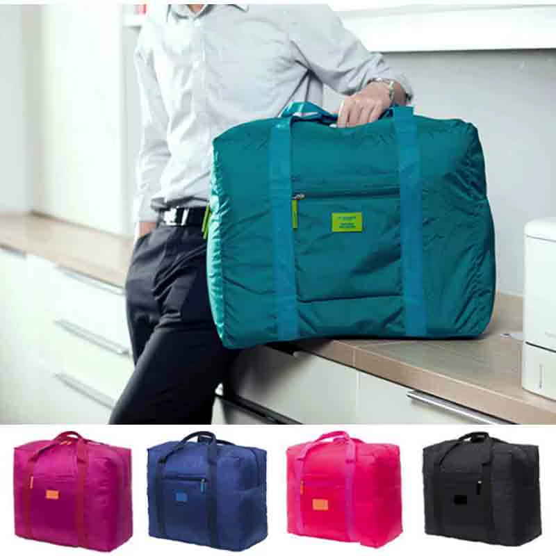 Portable Multi-Function Bag Folding Travel Bags Nylon Waterproof Bag Large Capacity Hand Luggage Business Trip Traveling Bags