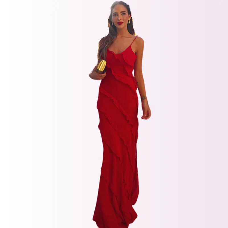 Imogen | Maxi Dress with Ruffle Details | Elegant Evening Gown