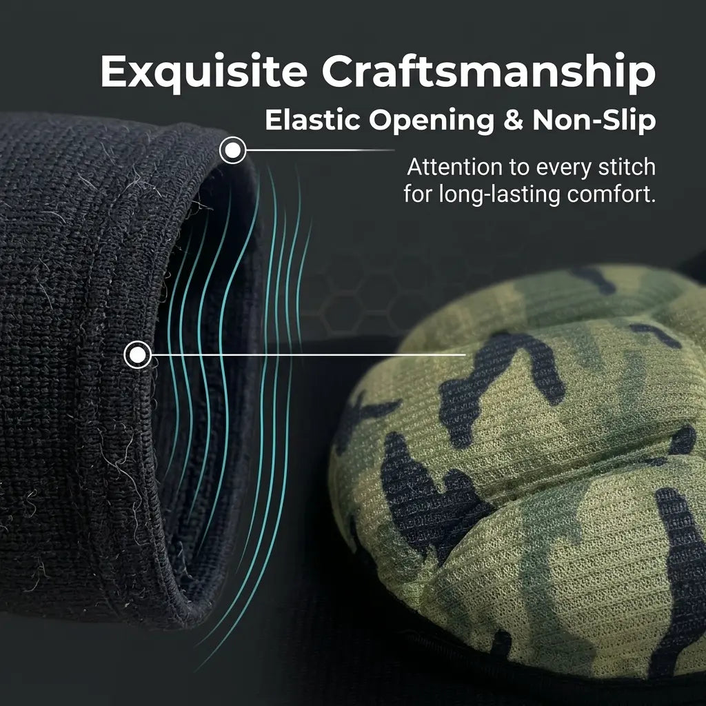 Unisex Knee Pads - Thick EVA Foam Padding, High-Elasticity Fabric, Adjustable & Anti-Slip, Ideal for Gardening, Cleaning, Construction, Sports, Dancing, Flooring Installation, Green