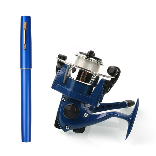 Five Colors Fishing Rod Reel Combo Ultra Lightweight 1.0M Mini Telescopic Pocket Pen Fishing Rod Pole + Reel Pesca
