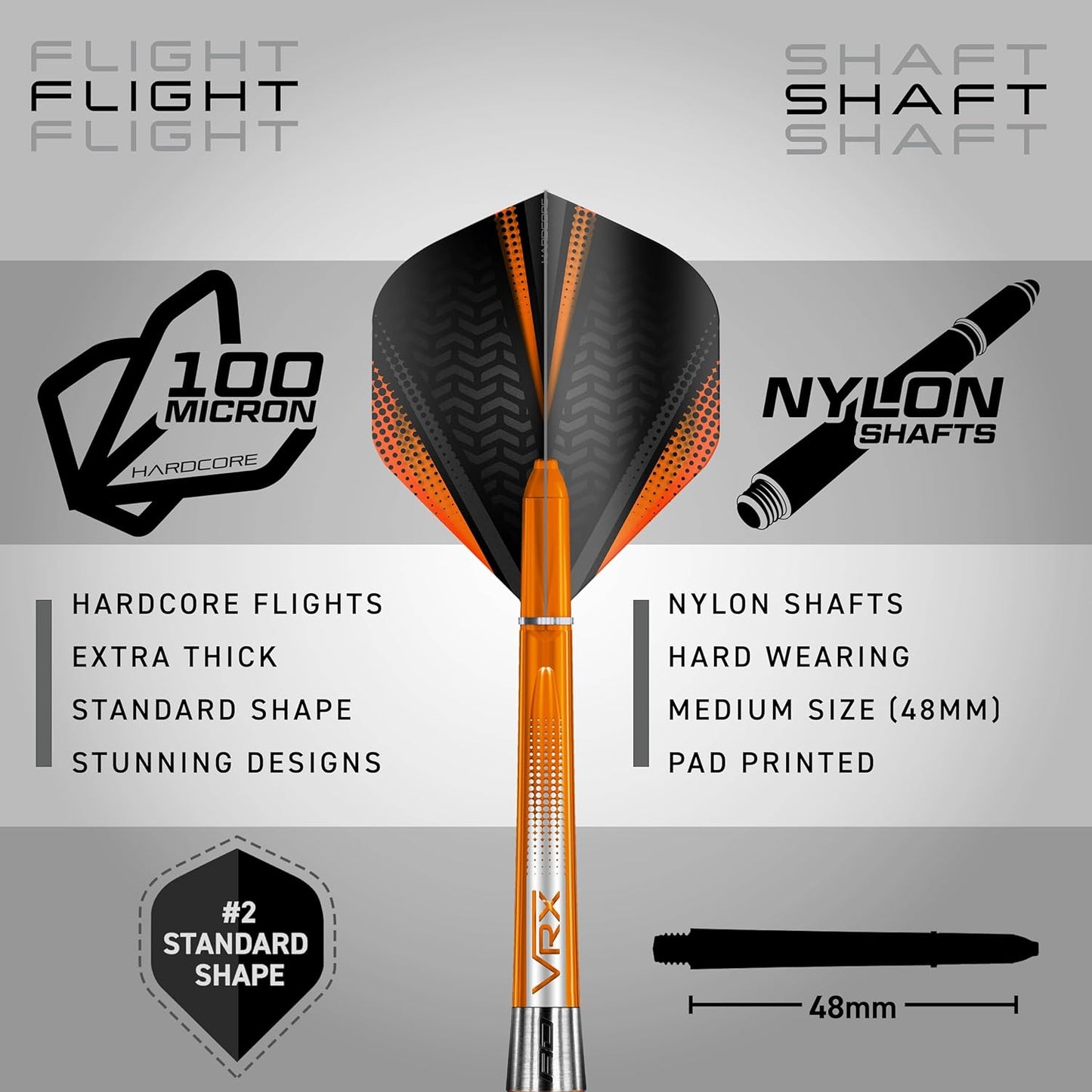 Amberjack Professional Tungsten Darts Set - 90% Tungsten with Flights and Shafts, Available in Multiple Weights (22G to 30G)