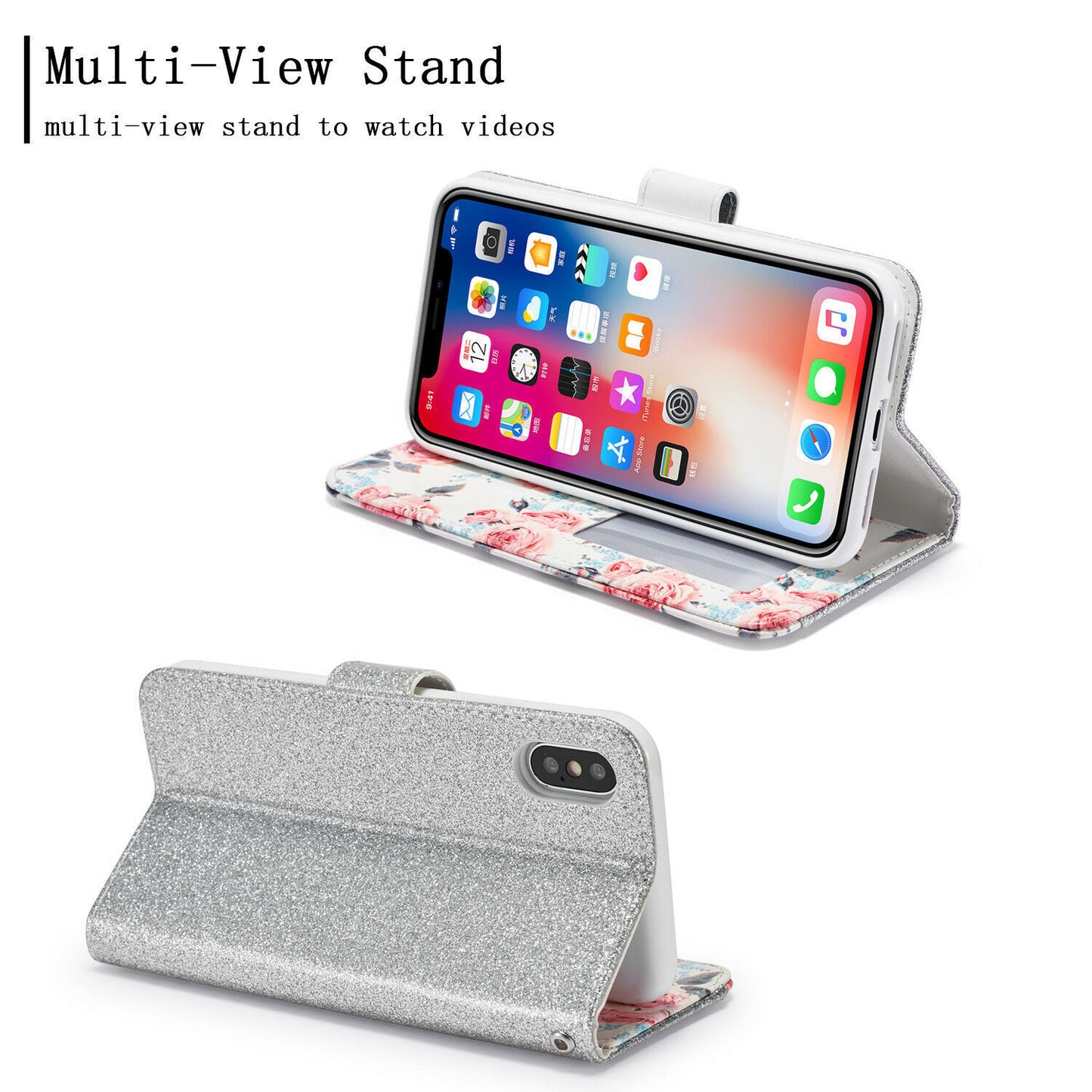 Case for Iphone 16 Pro Max 15 14 13 12 11 X XR Flip Leather Wallet Phone Cover