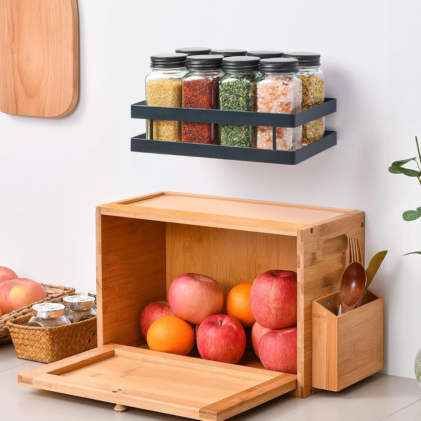 6Pcs 120Ml Glass Spice Jars with Shaker Lids and Labels, Spice Jars Trial Set & Supplement Set, Empty Spice Containers and Square Spice Bottles for Kitchen and Seasoning