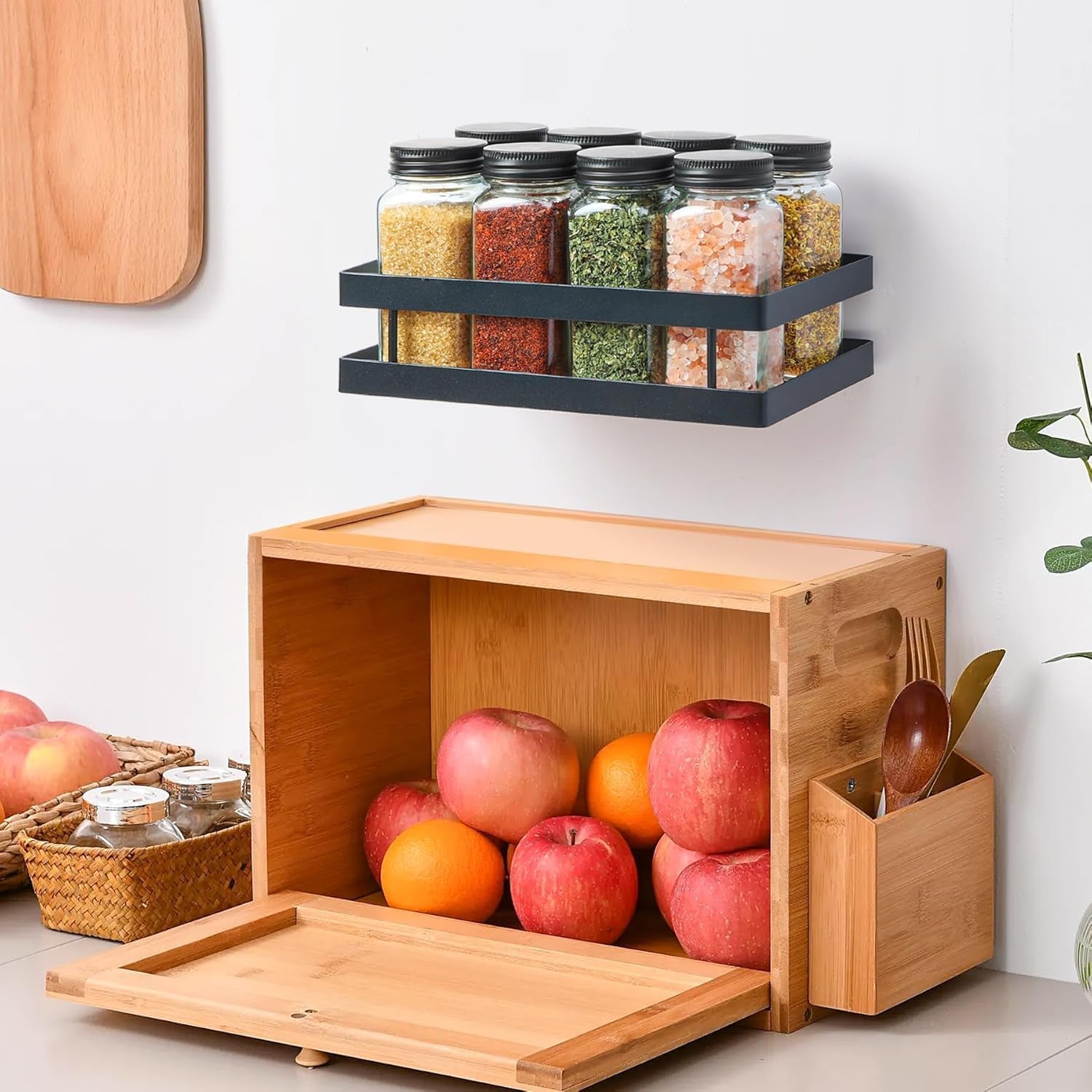 6Pcs 120Ml Glass Spice Jars with Shaker Lids and Labels, Spice Jars Trial Set & Supplement Set, Empty Spice Containers and Square Spice Bottles for Kitchen and Seasoning