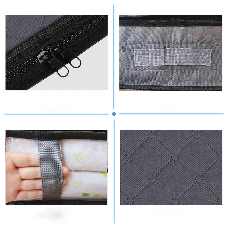 Storage Boxes Clothes Storage Collapsible Storage Bags Underbed Storage for Organizing Clothes Bedroom Quilts Closet Dormitory