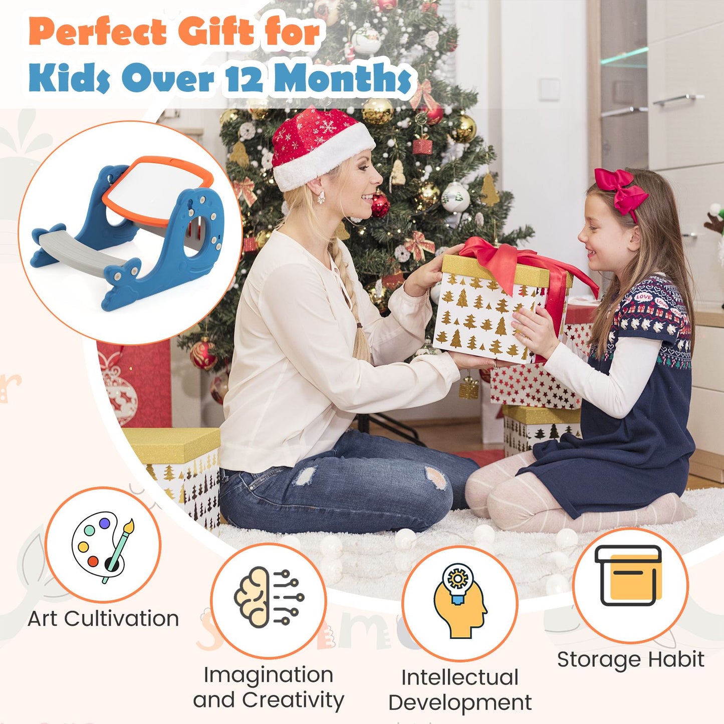 Multi-Functional Convertible Kids Activity Table Set