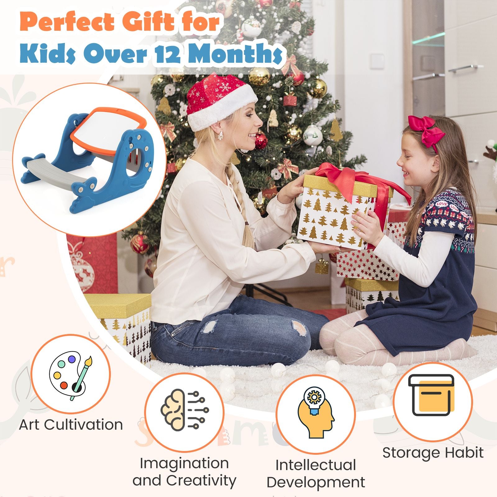 Multi-Functional Convertible Kids Activity Table Set