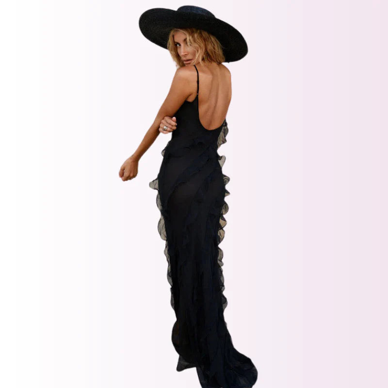 Imogen | Maxi Dress with Ruffle Details | Elegant Evening Gown