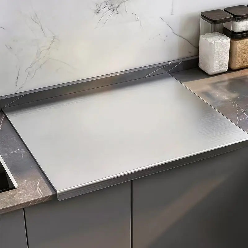 Large Non-Slip Stainless Steel Cutting Board — Stainless Steel Non-Slip Cutting Board, Kitchen Cutting Board, Kitchen Accessories, Household Gadgets