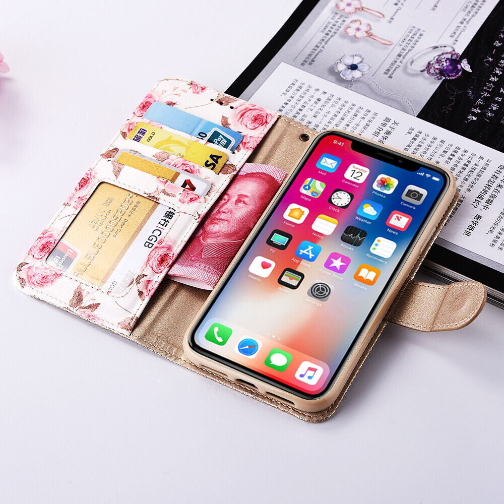 Case for Iphone 16 Pro Max 15 14 13 12 11 X XR Flip Leather Wallet Phone Cover