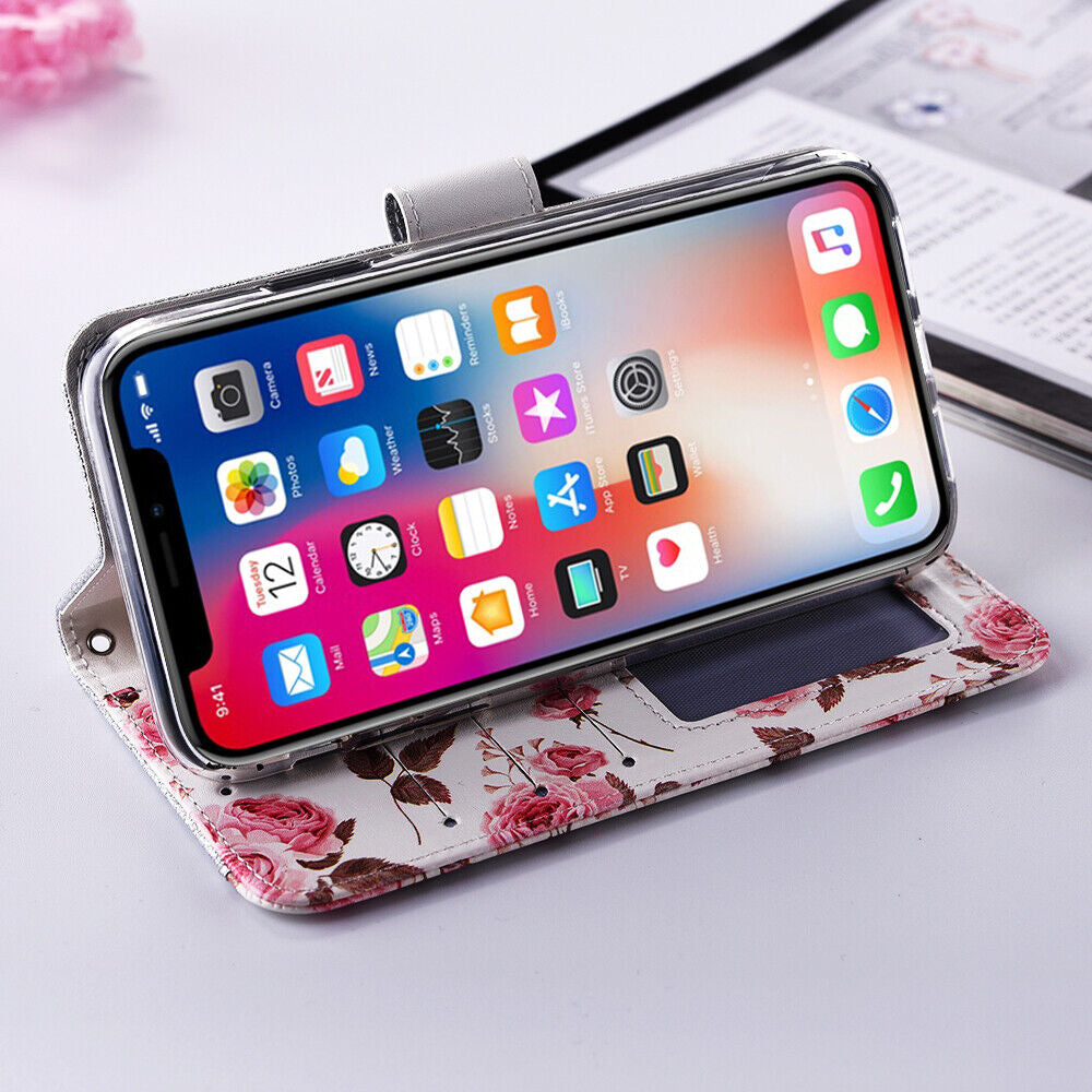 Case for Iphone 16 Pro Max 15 14 13 12 11 X XR Flip Leather Wallet Phone Cover