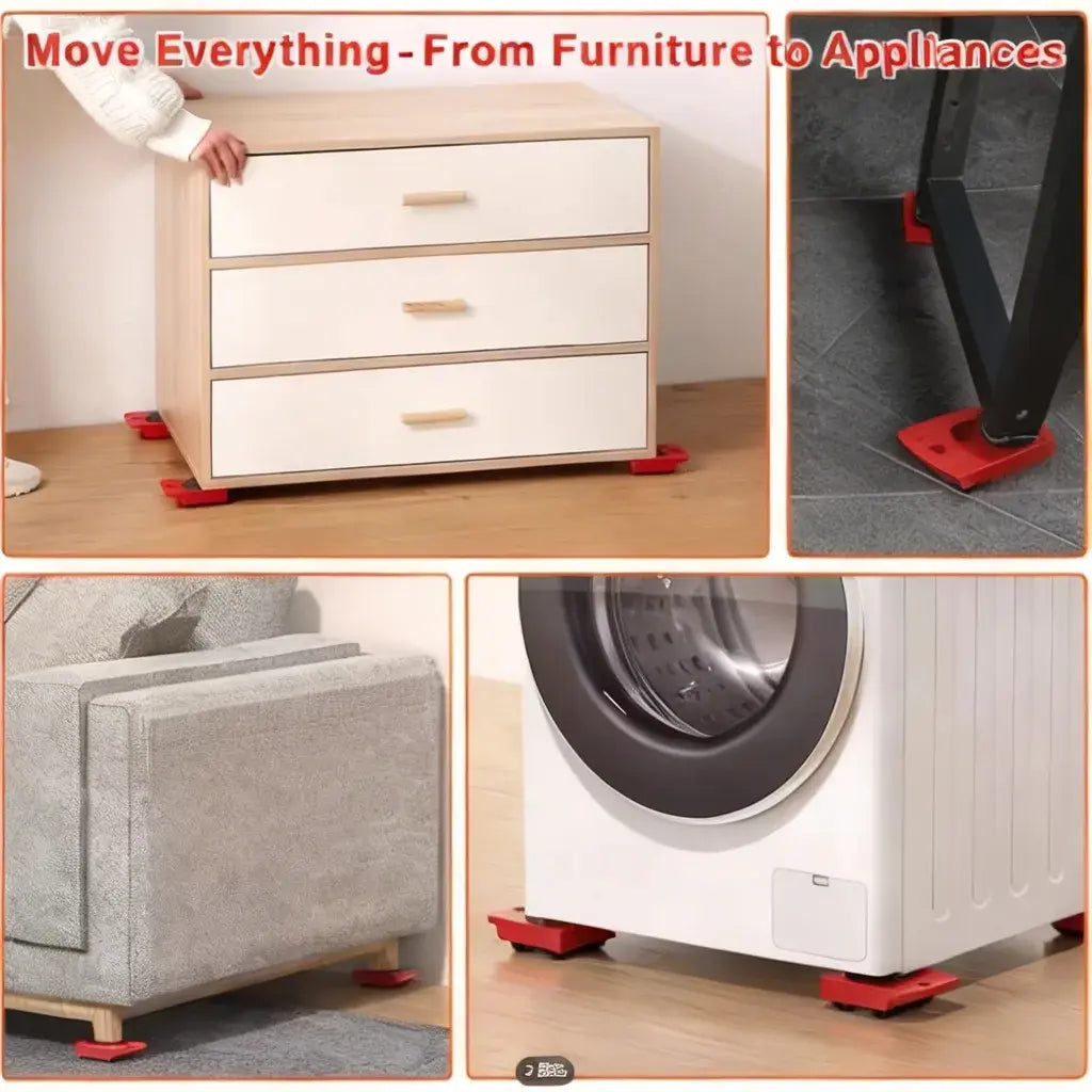 HALOOL Efficient Moving Tool | One-Stop Moving Solution, Easy and Time-Saving Moving Essential. Powerful Wheeled Moving Tool, Solves Moving Problems with Ease. Efficient Moving Tool Suitable for Home and Office Use.