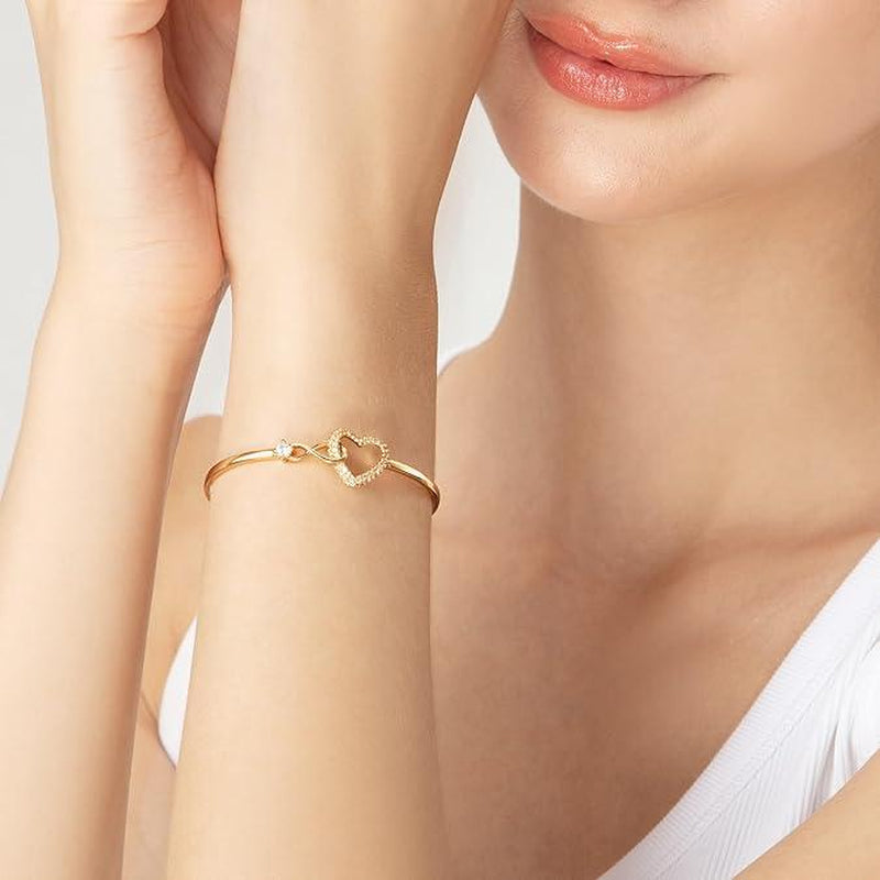To My Daughter Forever Connected Bracelet, Symbol of Strength and Eternal Love, Adjustable Inspirational Keepsake for Birthday, Graduation or Away from Home