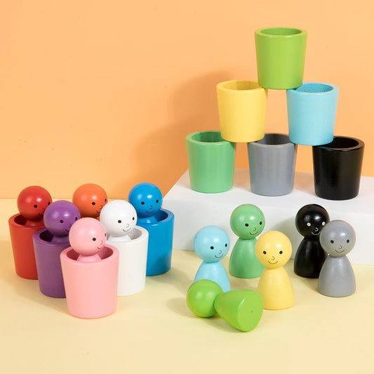 Color Sorting Cup Toy, 24Pcs/Set Colorful Cup Toy Set to Improve Hands-On Skills, Color Recognition Toy for Early Education, Multi Activity Playset