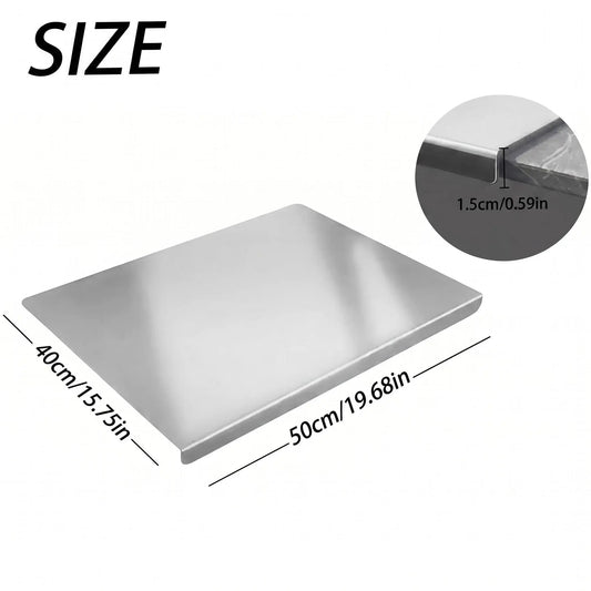 Large Non-Slip Stainless Steel Cutting Board — Stainless Steel Non-Slip Cutting Board, Kitchen Cutting Board, Kitchen Accessories, Household Gadgets