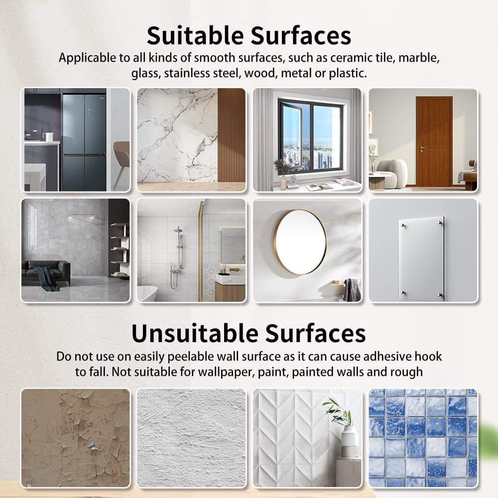 Wall Plate Hangers for Display - Invisible Adhesive Picture Hangers for Wall - Ideal for Hanging Decorative Plates | Photo Frames | Paintings - 2.3 Inch