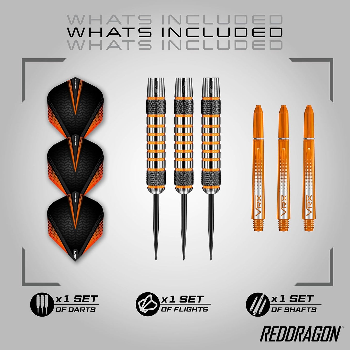 Amberjack Professional Tungsten Darts Set - 90% Tungsten with Flights and Shafts, Available in Multiple Weights (22G to 30G)
