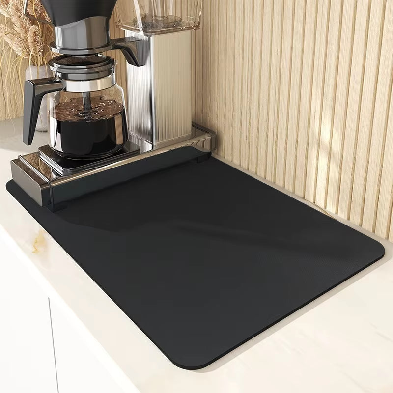Super Absorbent Kitchen Tableware Impermeable Drainage Mat Coffee Dish Drying Mat Heat Insulation Non-Slip Pad Tableware Mats