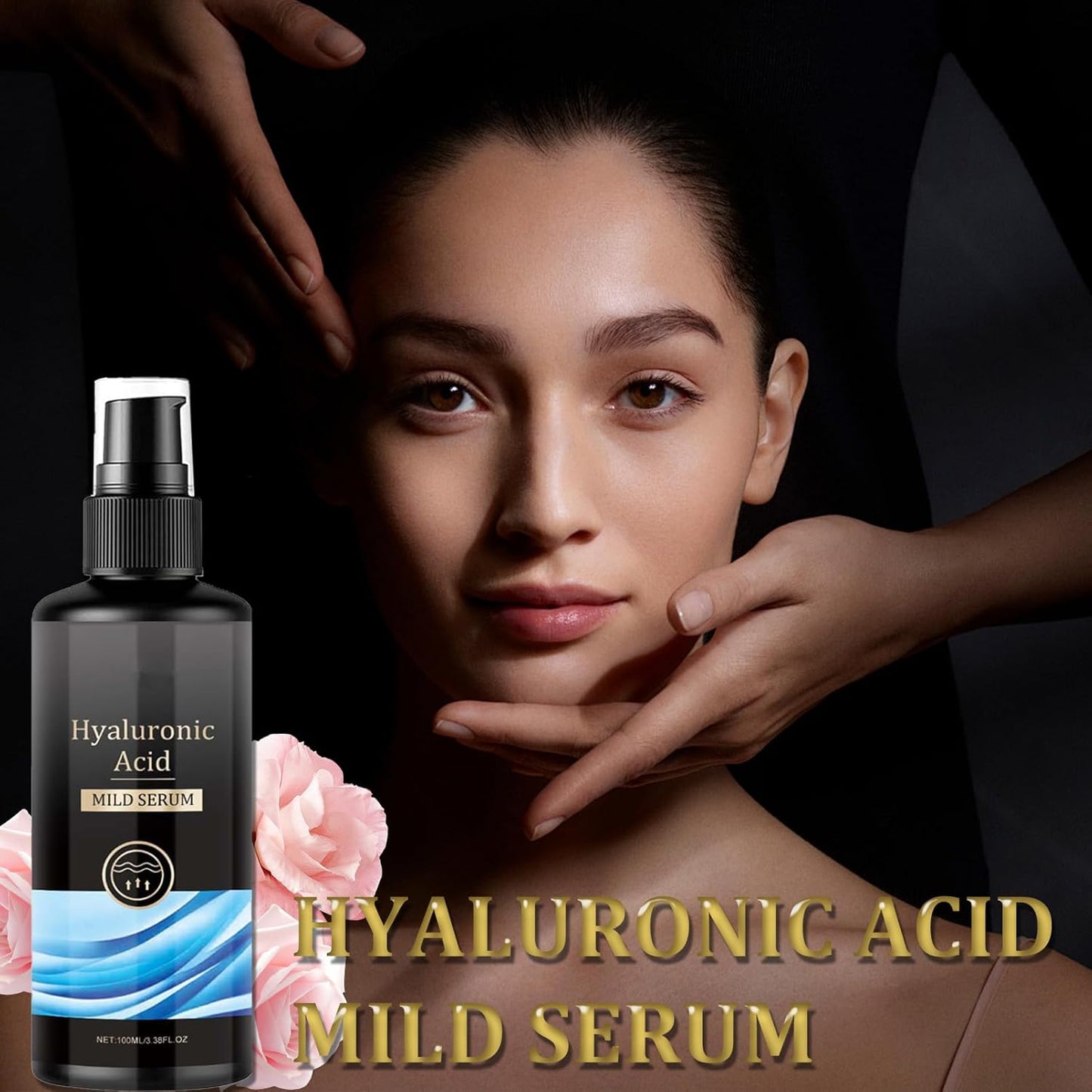 Hyaluronic Acid Serum 100ML - Hyaluronic Acid Serum for Face - anti Wrinkle&Ageing Face Serum Intense Hydration Moisture - Serum F-Ace Skincare for a Rejuvenated Skin - Dark Spot Correcting Glow Serum