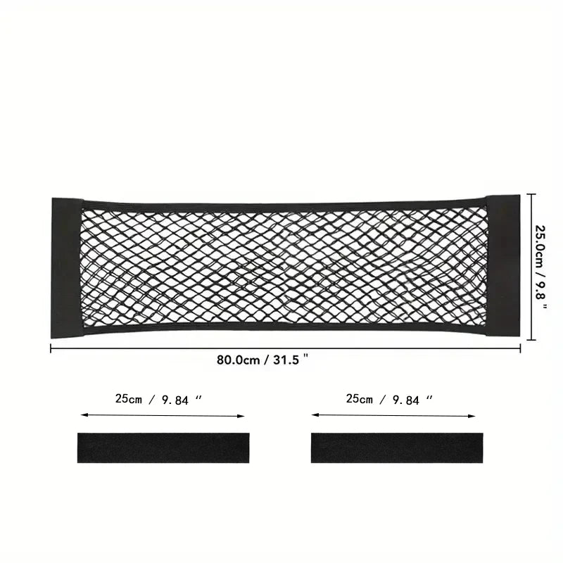 Car Storage Mesh Bag Stretchable RV Storage Net Wall Sticker Storage Bag Suitable for Car Trunk Storage and Home Storage