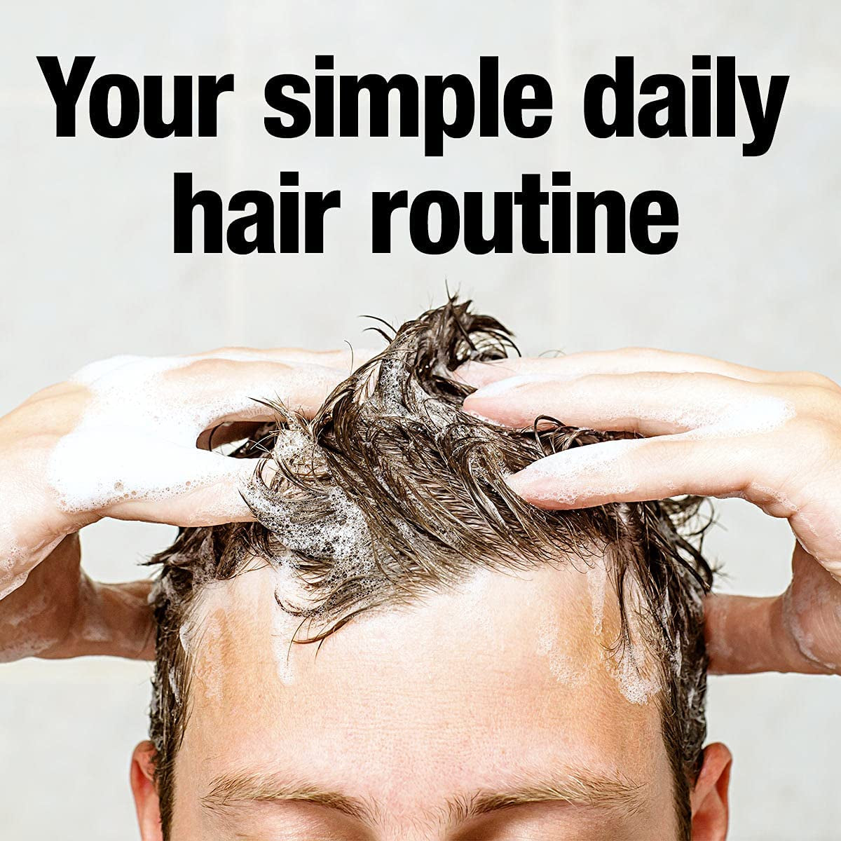 Double Effect Shampoo 3X 200ml | Anti-Dandruff and Natural Hair Growth Formula | Energizing Treatment for Strong Hair | Men's Hair Care, Made in Germany