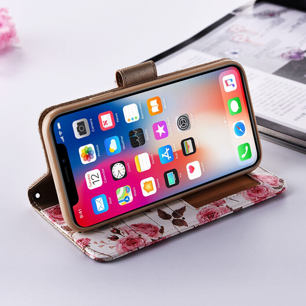 Case for Iphone 16 Pro Max 15 14 13 12 11 X XR Flip Leather Wallet Phone Cover
