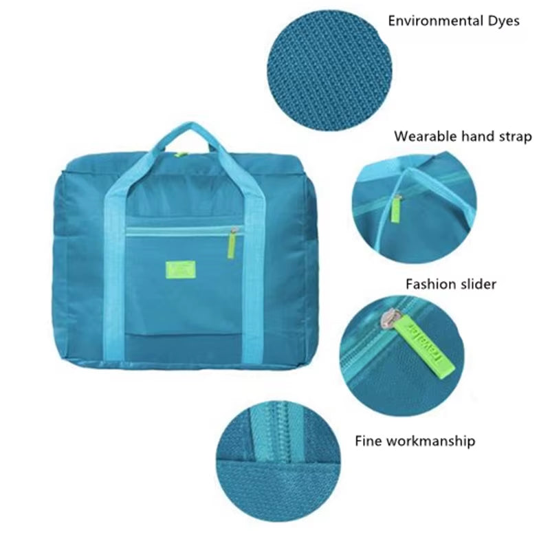 Portable Multi-Function Bag Folding Travel Bags Nylon Waterproof Bag Large Capacity Hand Luggage Business Trip Traveling Bags