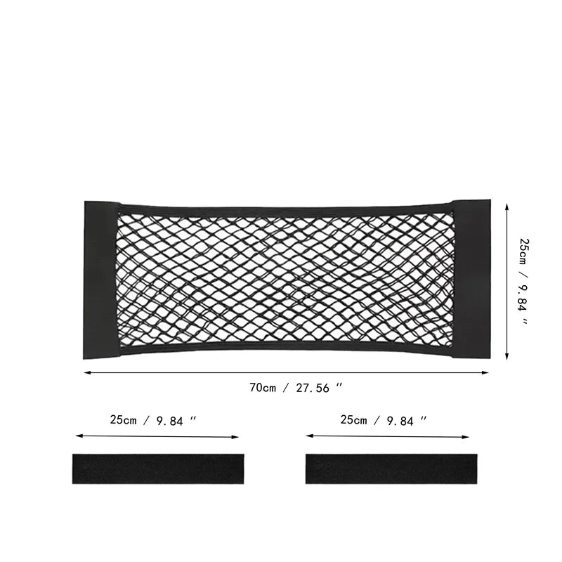 Car Storage Mesh Bag Stretchable RV Storage Net Wall Sticker Storage Bag Suitable for Car Trunk Storage and Home Storage