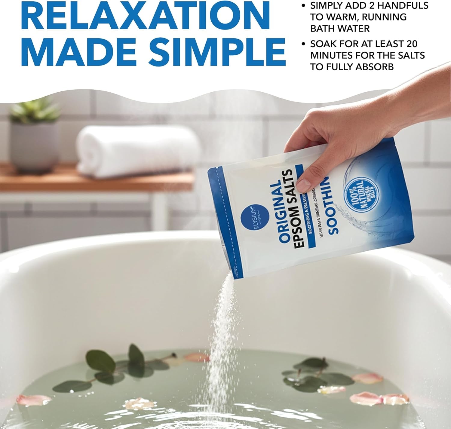 Premium Natural Epsom Salts - 1kg