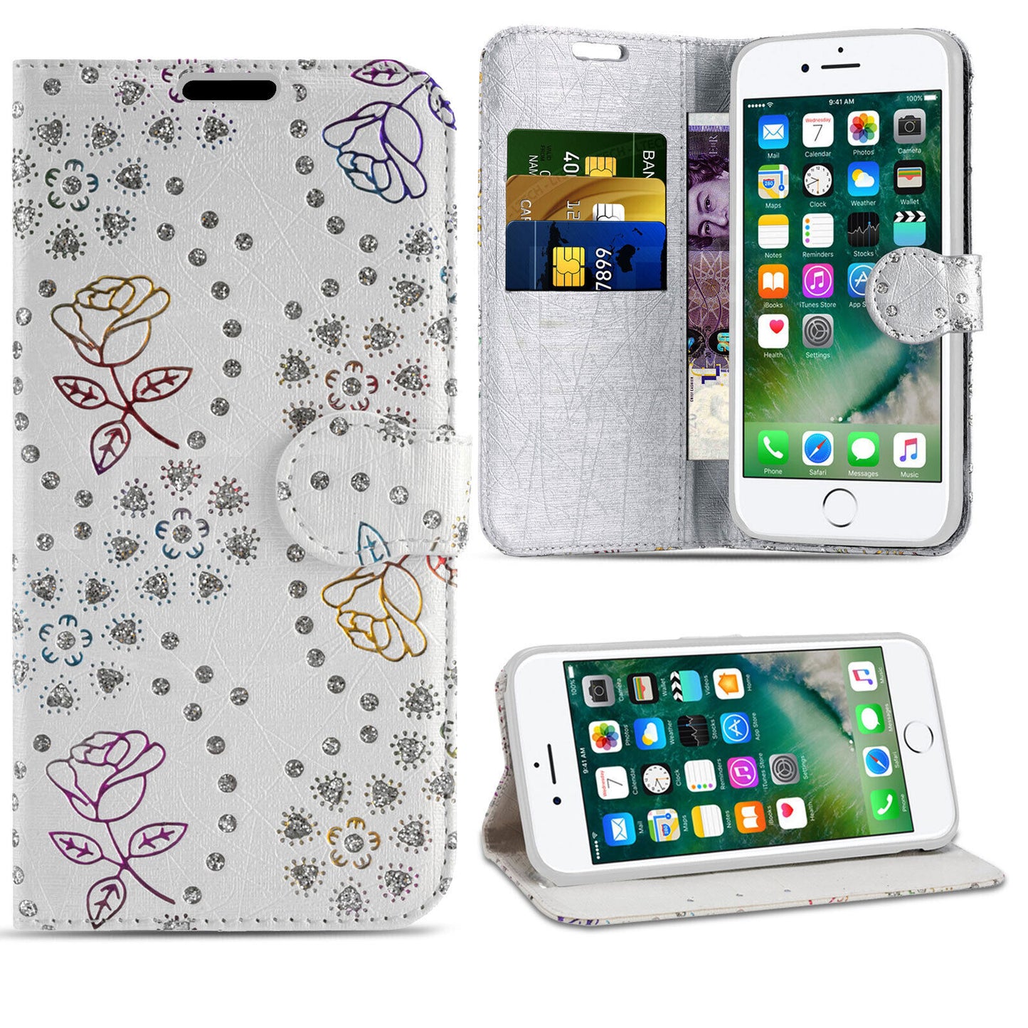 Case for Iphone 16 Pro Max 15 14 13 12 11 X XR Flip Leather Wallet Phone Cover