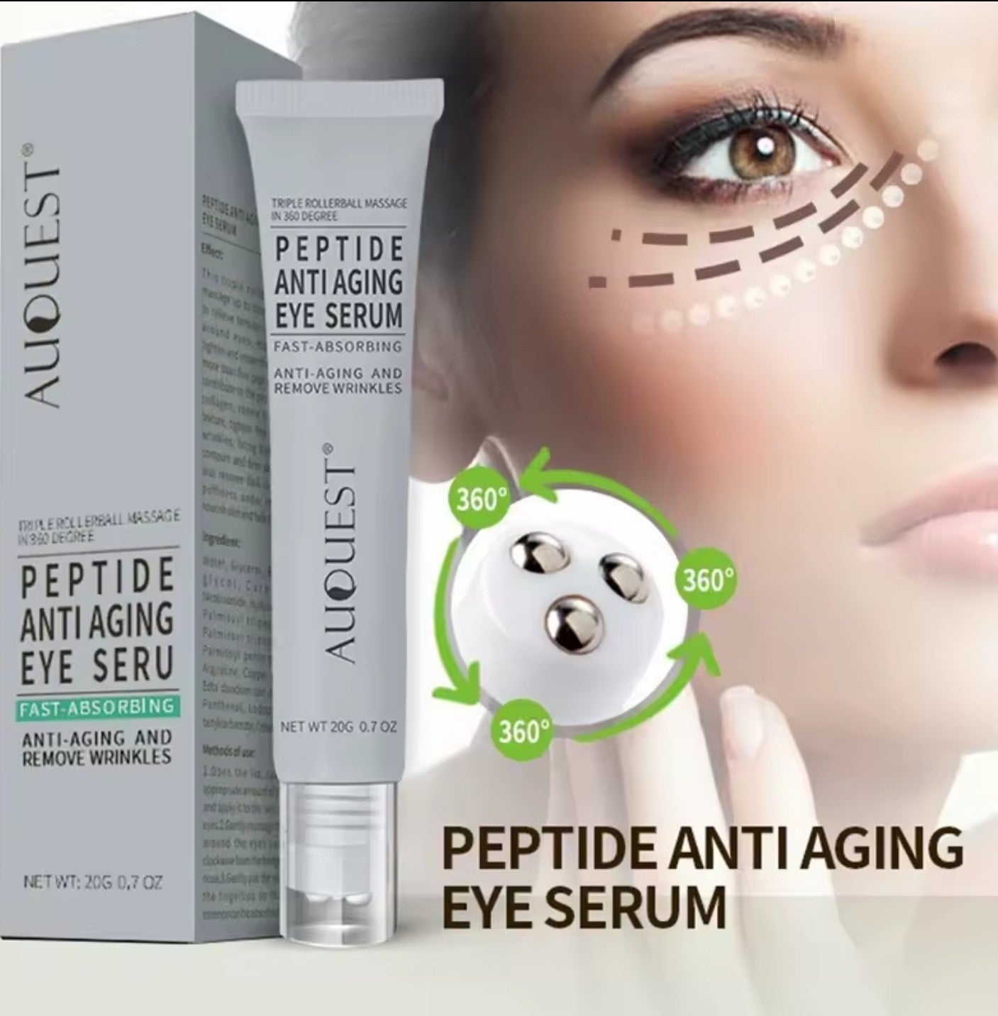 Instant Remove Wrinkle Eye Cream Eye Bags Dark Circles anti Puffiness Firm Serum