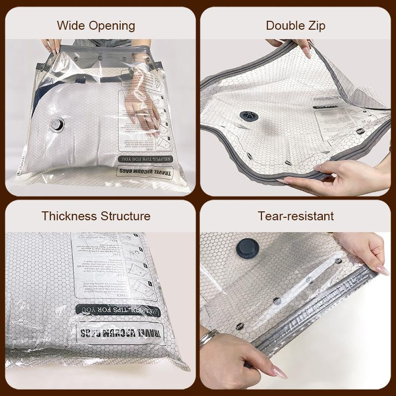 Cordless Travel Vacuum Storage Compression Bag Set – 15-Pack in 3 Sizes – 140L/Min Powerful Air Removal – USB Rechargeable Handheld Pump with Built-In Battery – Waterproof & Reusable Space Saver for Clothes & Packing, Perfect for Carry-On Suitcases