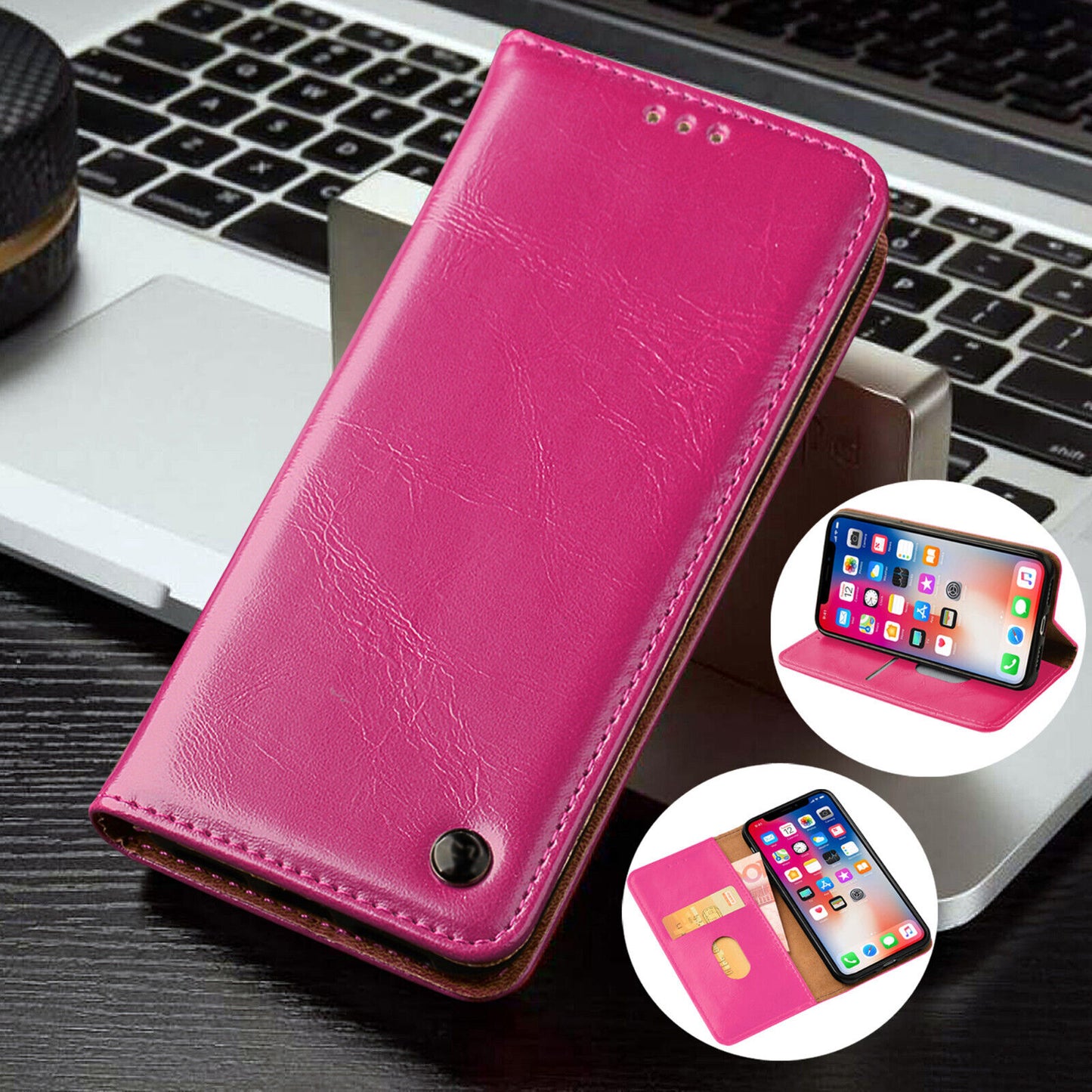 Case for Iphone 16 Pro Max 15 14 13 12 11 X XR Flip Leather Wallet Phone Cover