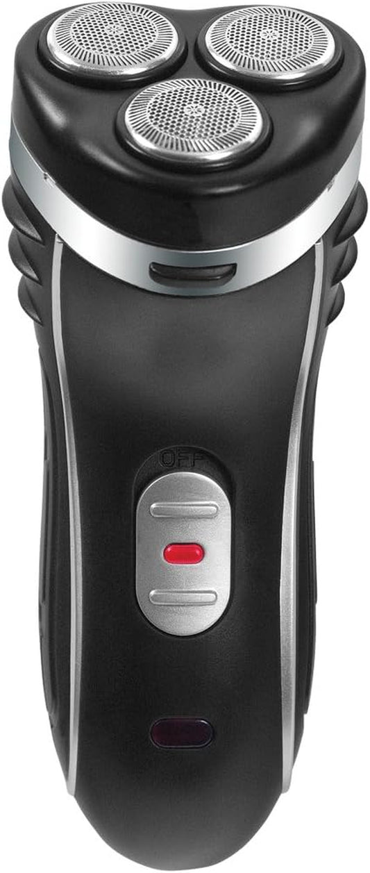 38780 Men’S Electric Shaver/Three Flexible Rotary Heads/Ergonomic Grip/Pop-Up Sideburn Trimmer/Cordless & Rechargeable/Head, Face & Body Shaver