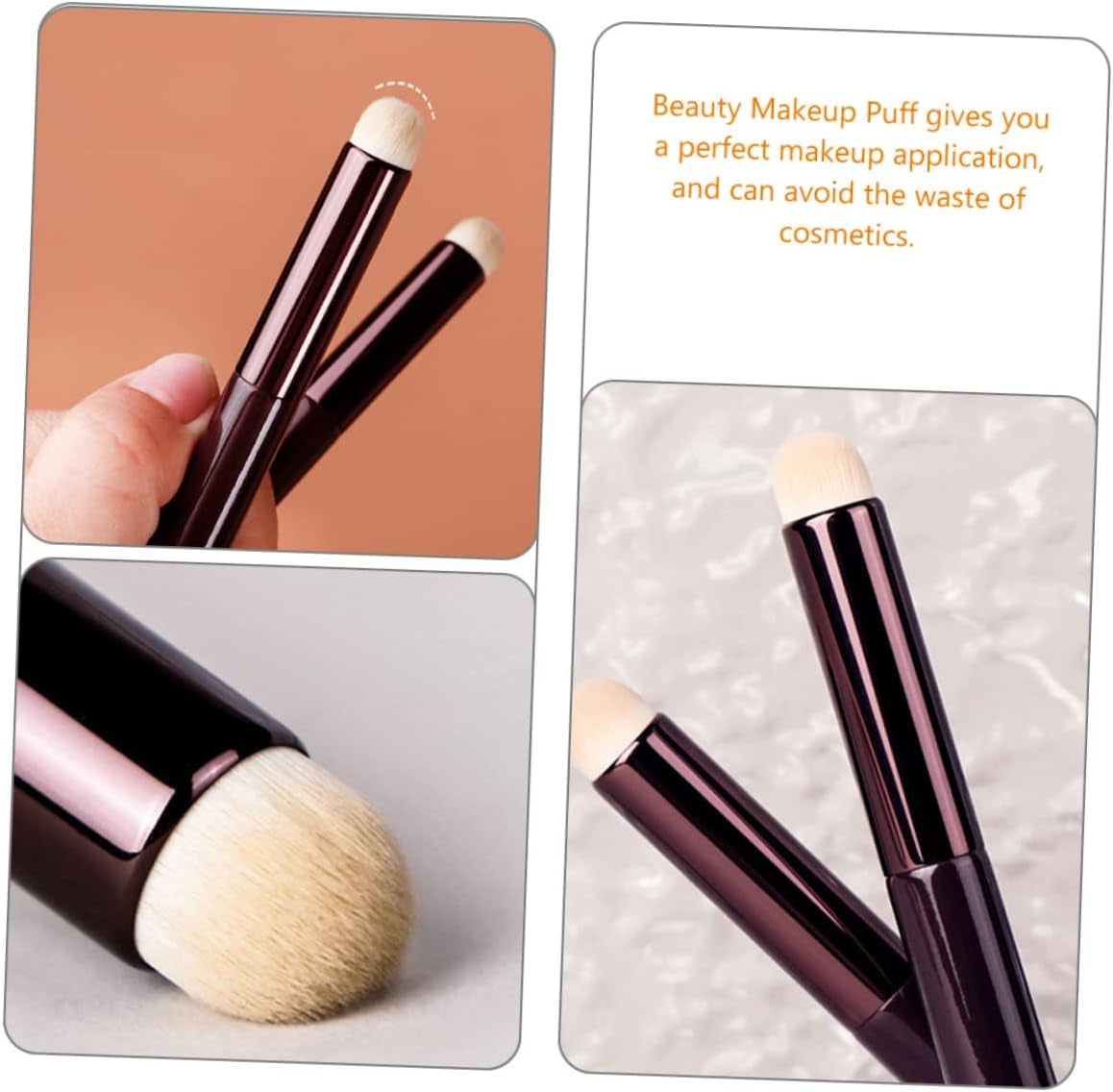 6Pcs Makeup Sponge Applicators Concealer Brush Set Cushion Puff for Dual Wet and Dry Use Portable Cosmetic Tools for Precise Face Powder and Concealer Application