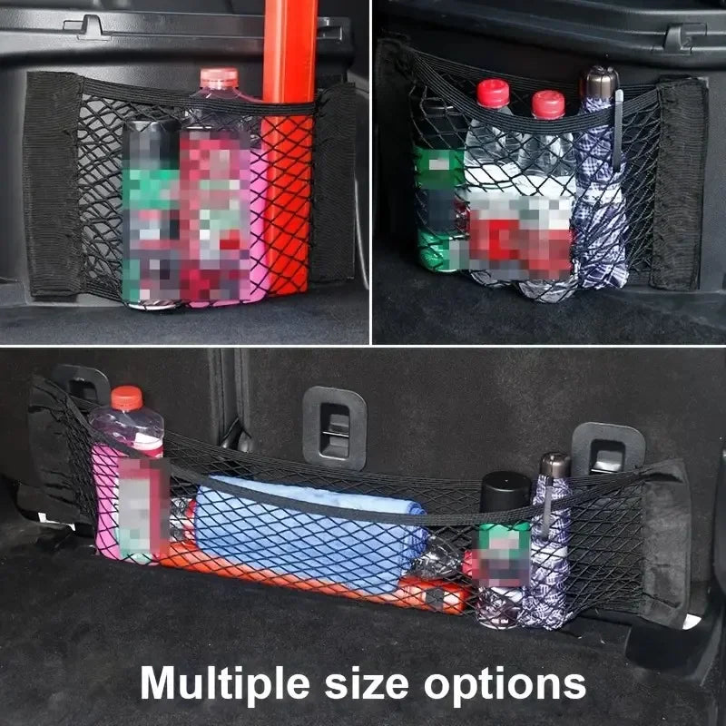 Car Storage Mesh Bag Stretchable RV Storage Net Wall Sticker Storage Bag Suitable for Car Trunk Storage and Home Storage