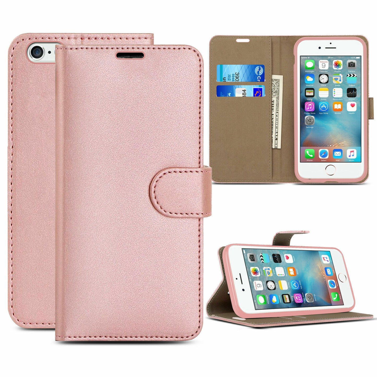 Case for Iphone 16 Pro Max 15 14 13 12 11 X XR Flip Leather Wallet Phone Cover