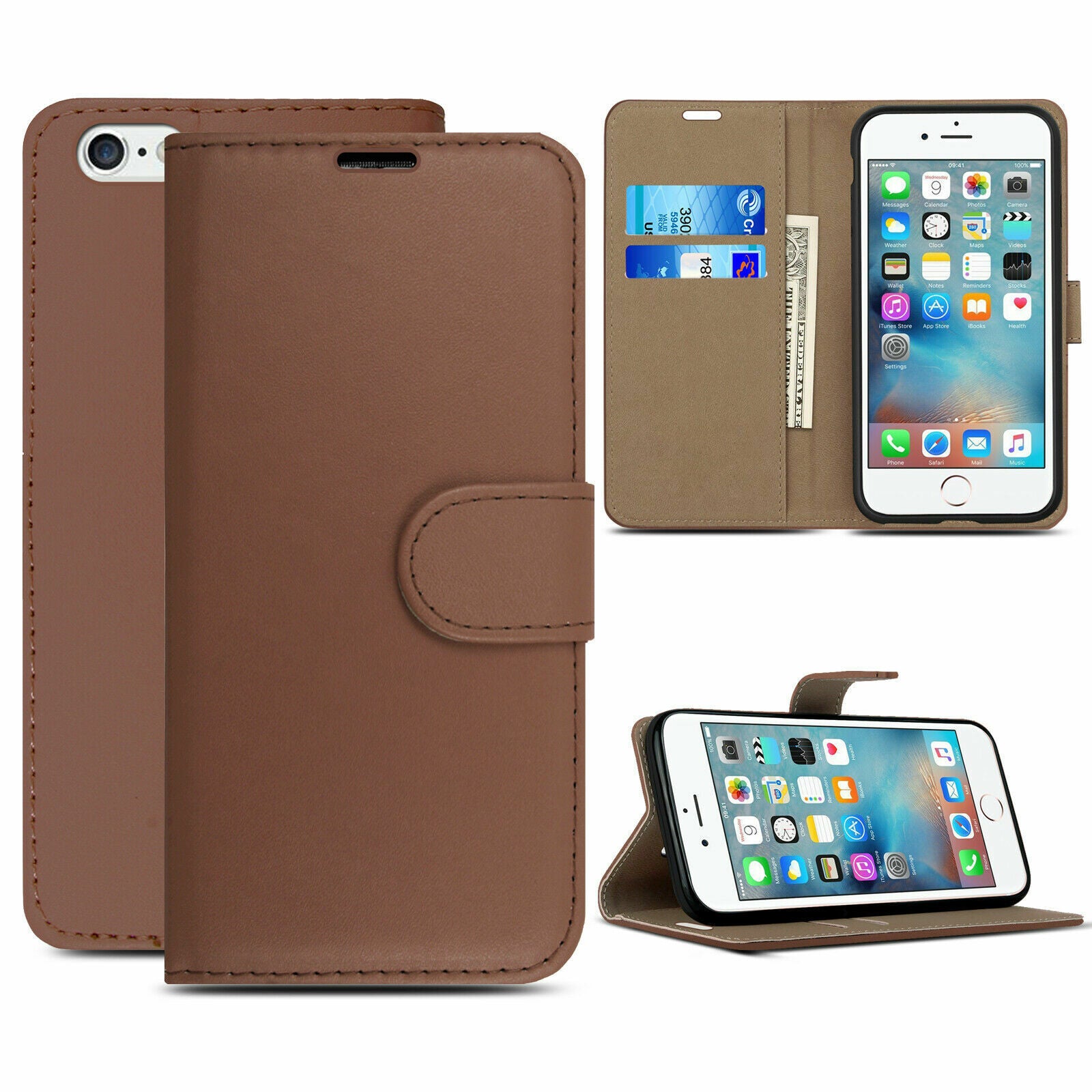 Case for Iphone 16 Pro Max 15 14 13 12 11 X XR Flip Leather Wallet Phone Cover