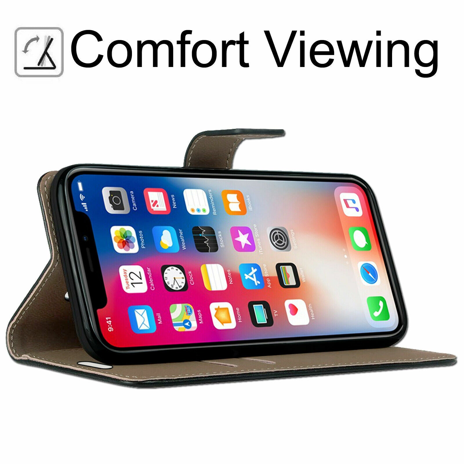 Case for Iphone 16 Pro Max 15 14 13 12 11 X XR Flip Leather Wallet Phone Cover