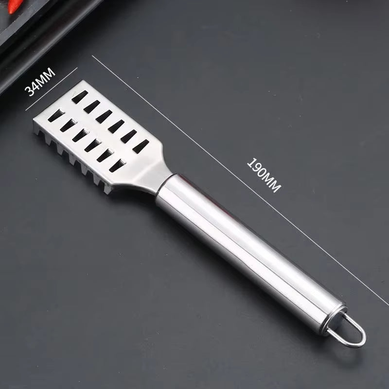 1PC Stainless Steel Fish Scale Knife Scale Scraper Sawtooth Scraping Boning Filleting Cut Scrape Dig Maw Knife