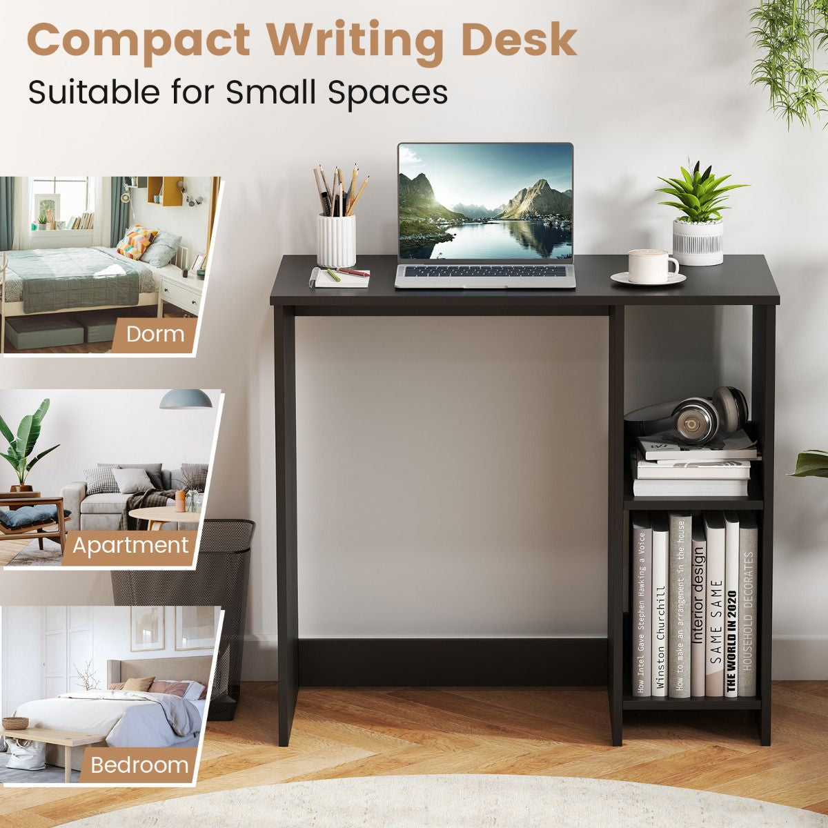 31.5 Inch Home Office Desk for Small Space