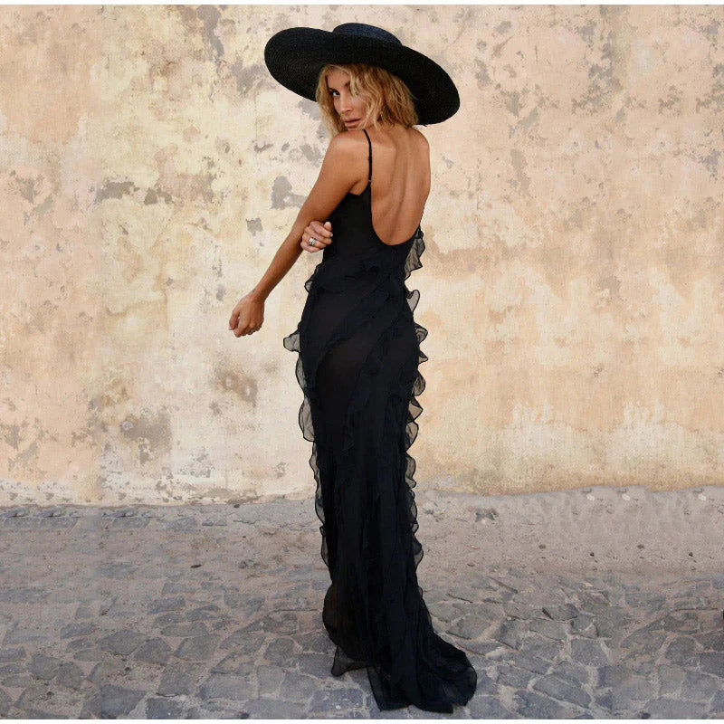 Imogen | Maxi Dress with Ruffle Details | Elegant Evening Gown