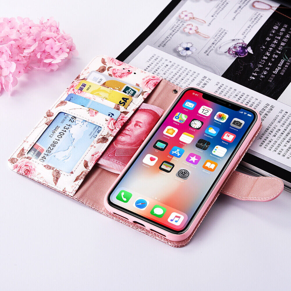 Case for Iphone 16 Pro Max 15 14 13 12 11 X XR Flip Leather Wallet Phone Cover